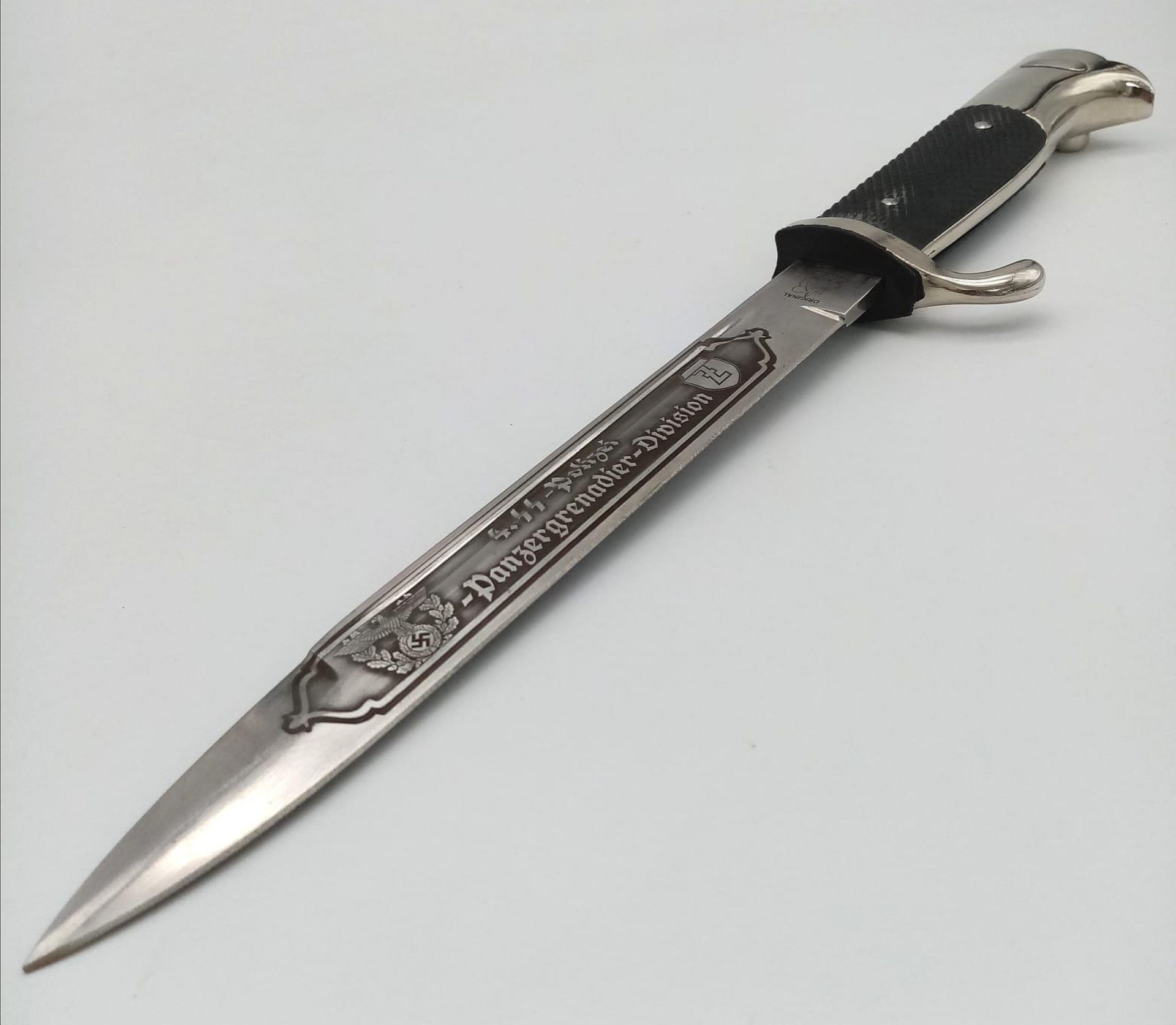 3rd Reich SS Polizei Acid Etched Memorial Bayonet. - Image 4 of 8