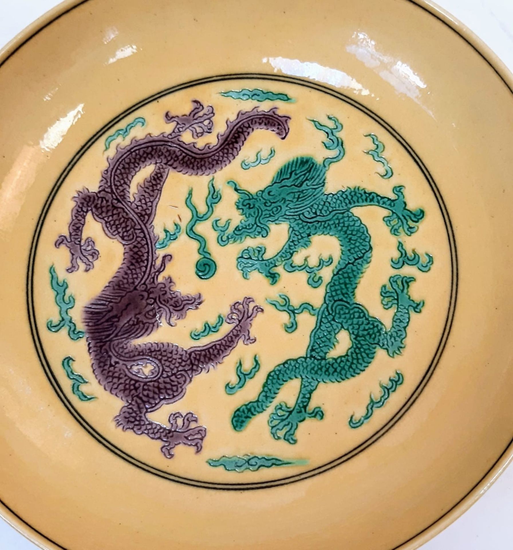 A pair of stunning Chinese Porcelain Sauce Bowls. A rare find with such rich colours, these sauce - Bild 6 aus 12