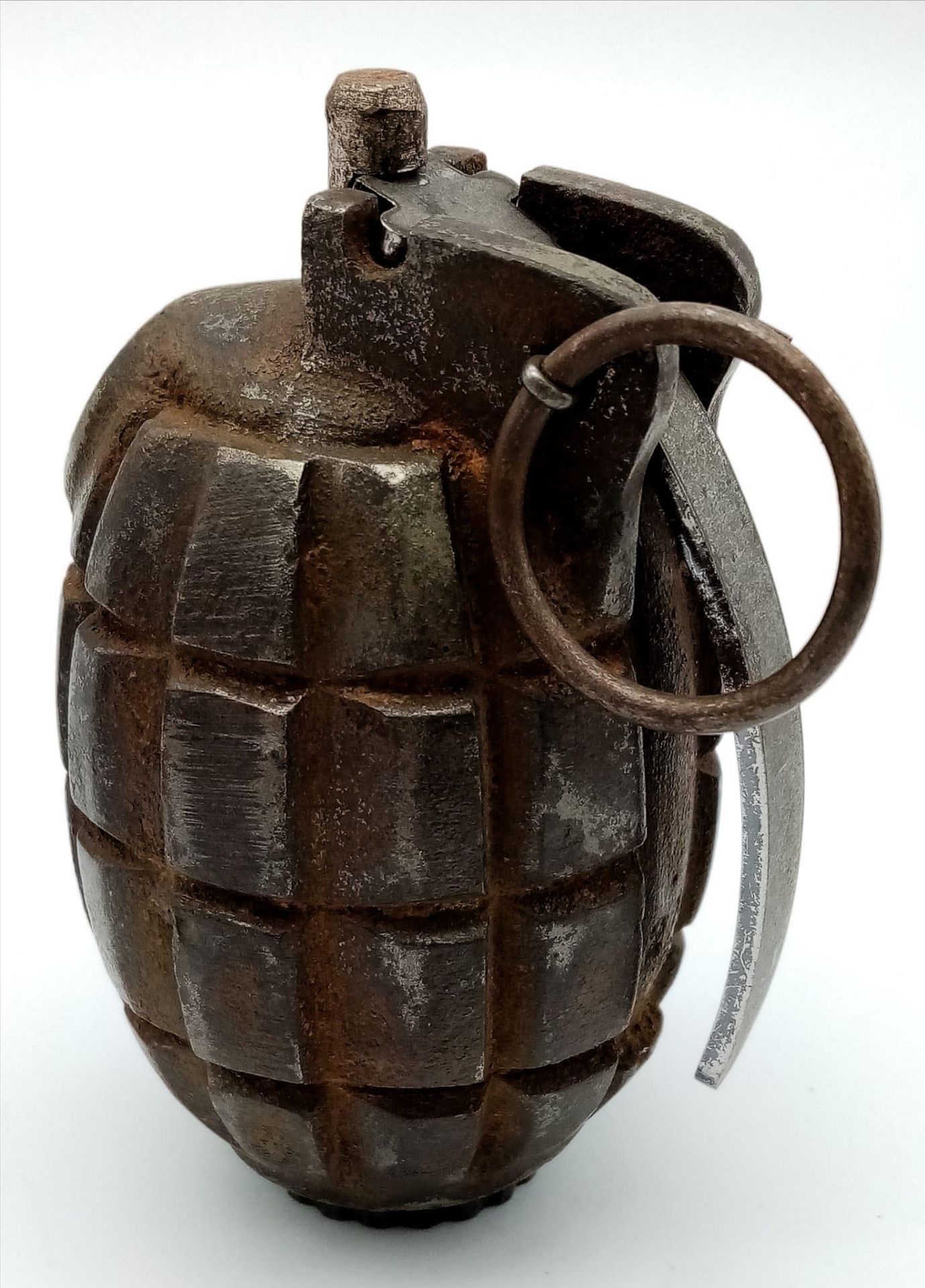 INERT WW2 British No 36 Mills Grenade Dated 1944. Complete with centre tube, spring, striker,