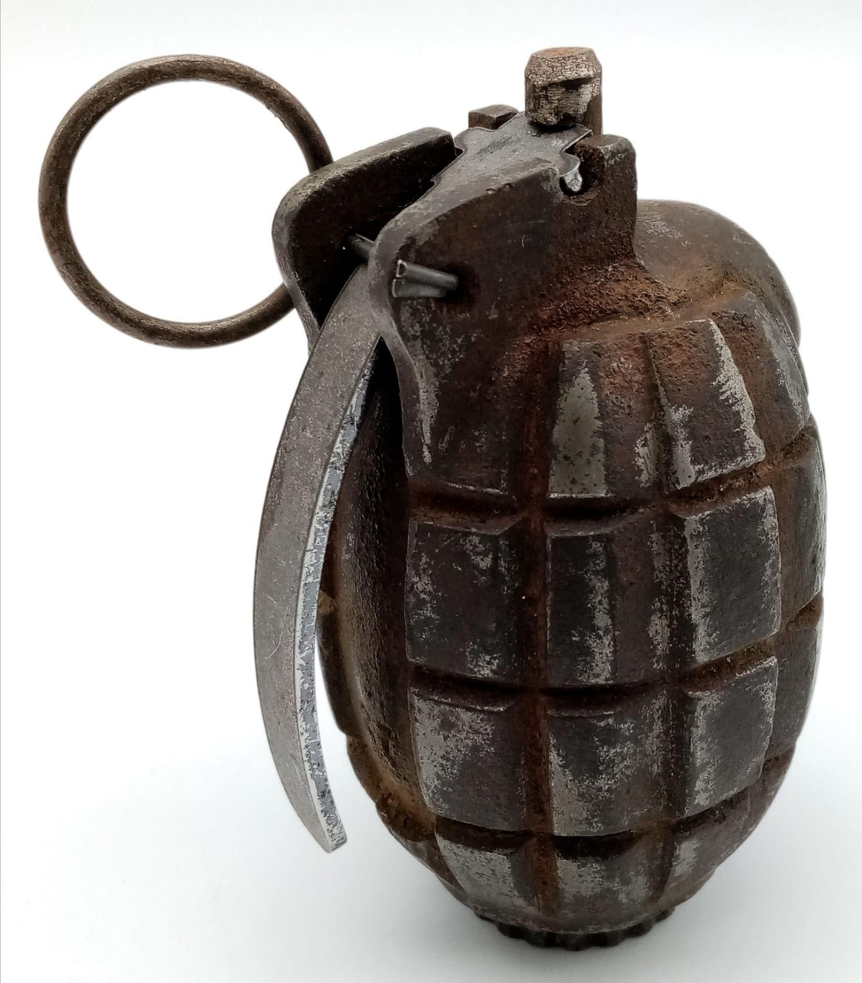 INERT WW2 British No 36 Mills Grenade Dated 1944. Complete with centre tube, spring, striker, - Bild 3 aus 6