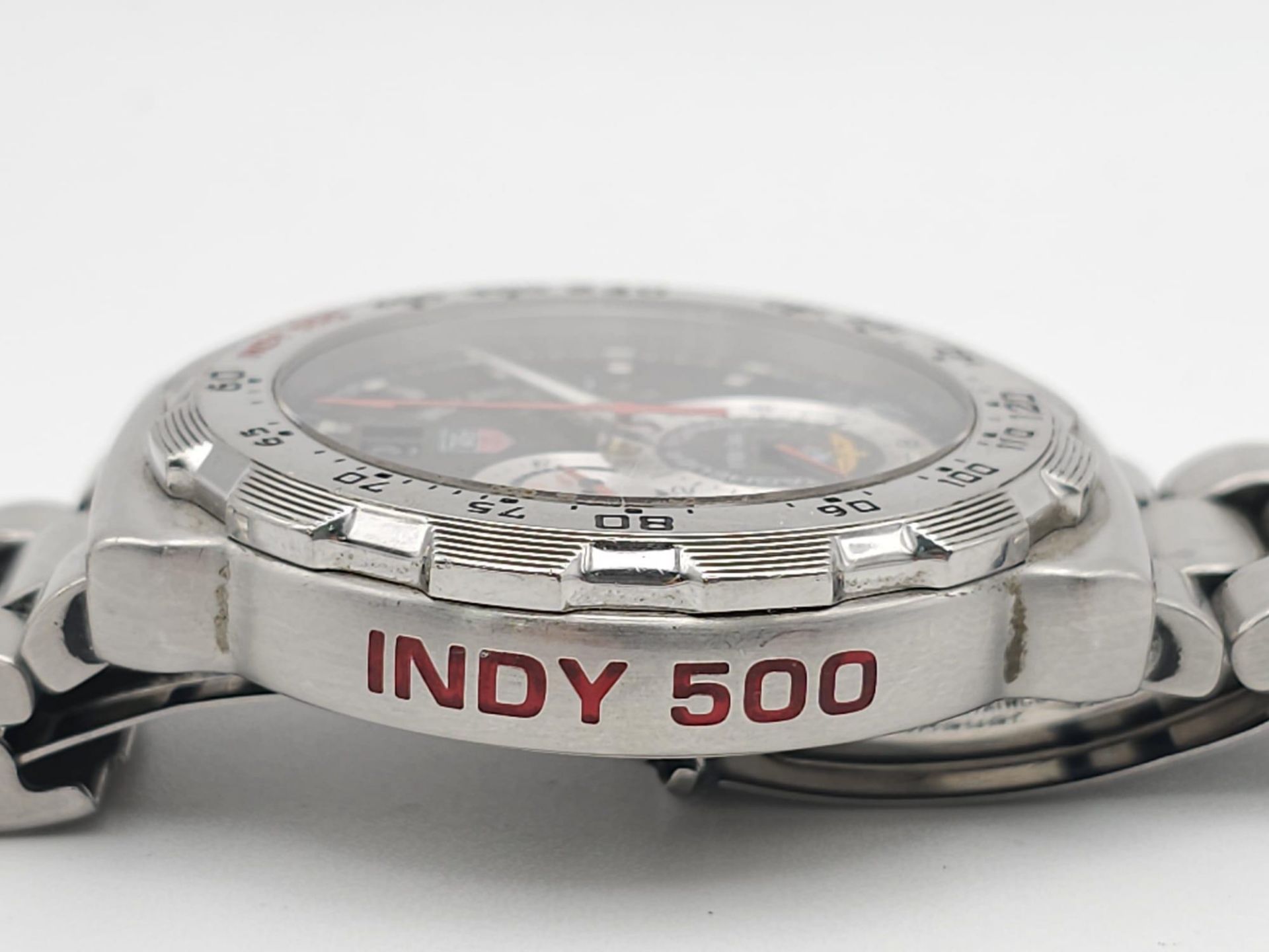 A TAG HEUER "FORMULA 1" INDY 500 QUARTZ GENTS WATCH IN STAINLESS STEEL . 45mm A REALLY GOOD - Image 10 of 11