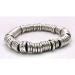 A silver Links of London adjustable bracelet. Total weight 53.53G.