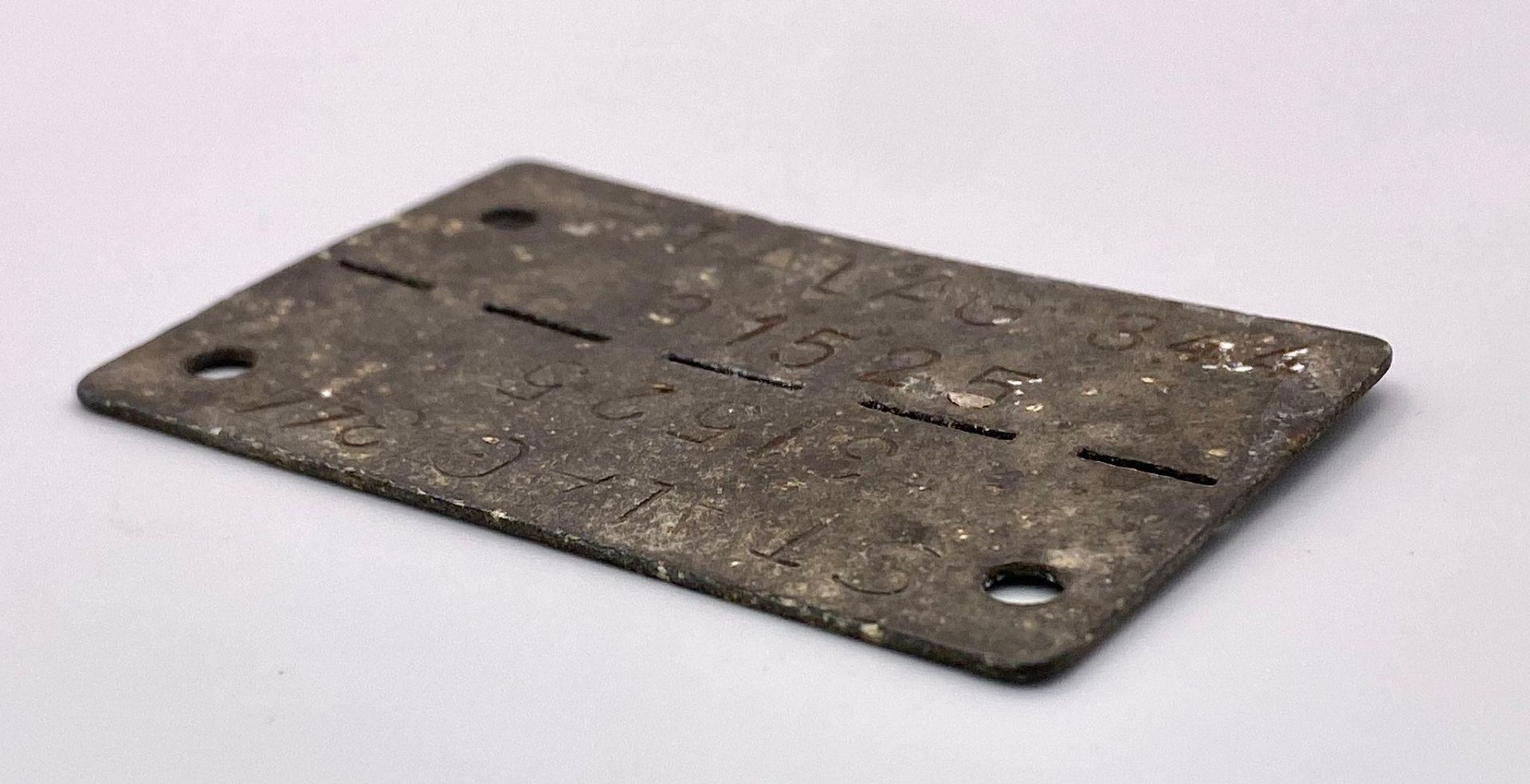 WW2 Prisoner of War Dog Tag for Stalag VIII-B, which was later renumbered Stalag-344, located near - Bild 2 aus 3