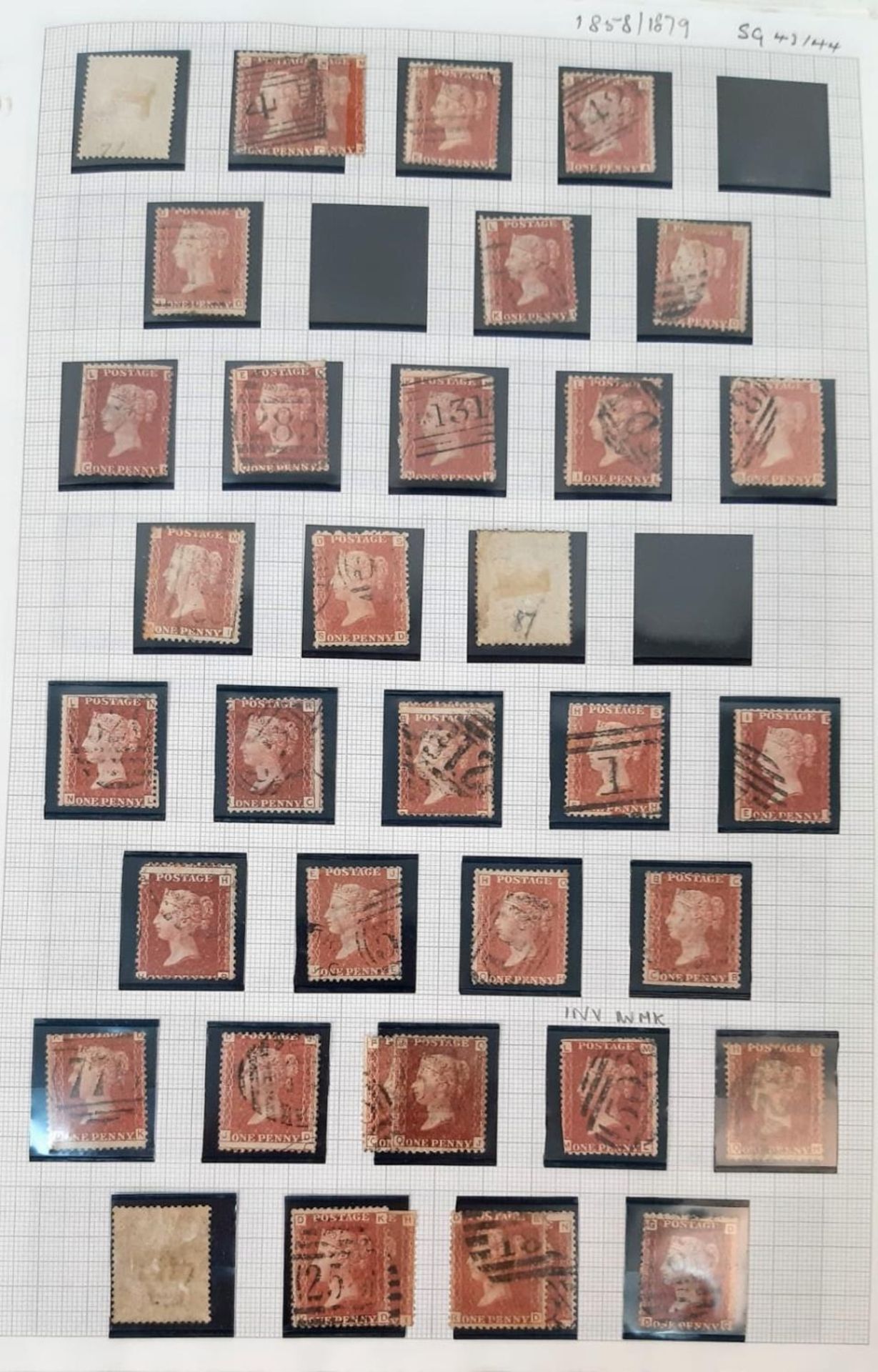 A substantial album of British stamps dating from 1840 - 1970. There are over 2000 stamps in this - Image 3 of 31