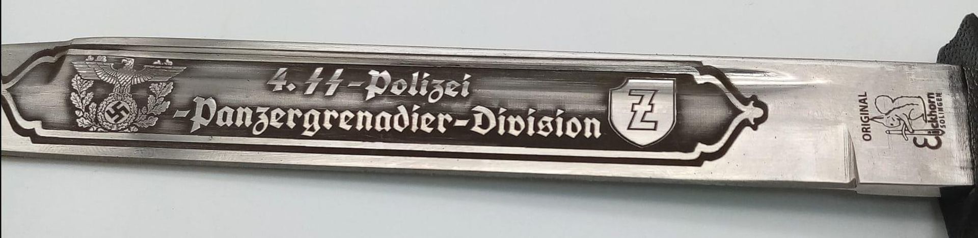 3rd Reich SS Polizei Acid Etched Memorial Bayonet. - Image 7 of 8