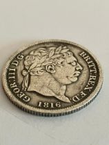 1816 GEORGE III SILVER SHILLING in Very/extra fine condition. Please see Pictures.