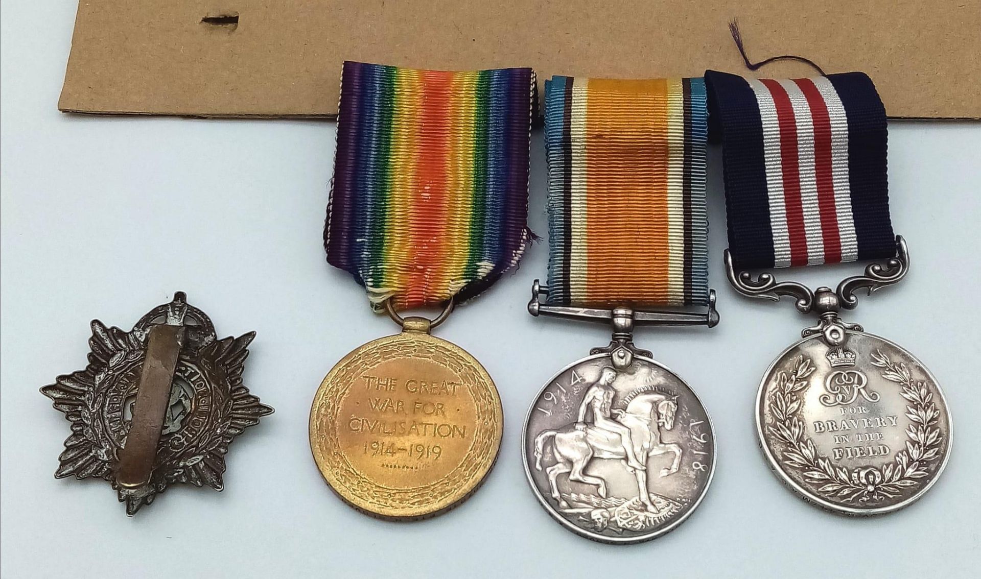 A WW1 Military Medal Group Awarded to DM2.207016 Pte Harry Glover 44 th Motor Ambulance Convoy - Bild 4 aus 6
