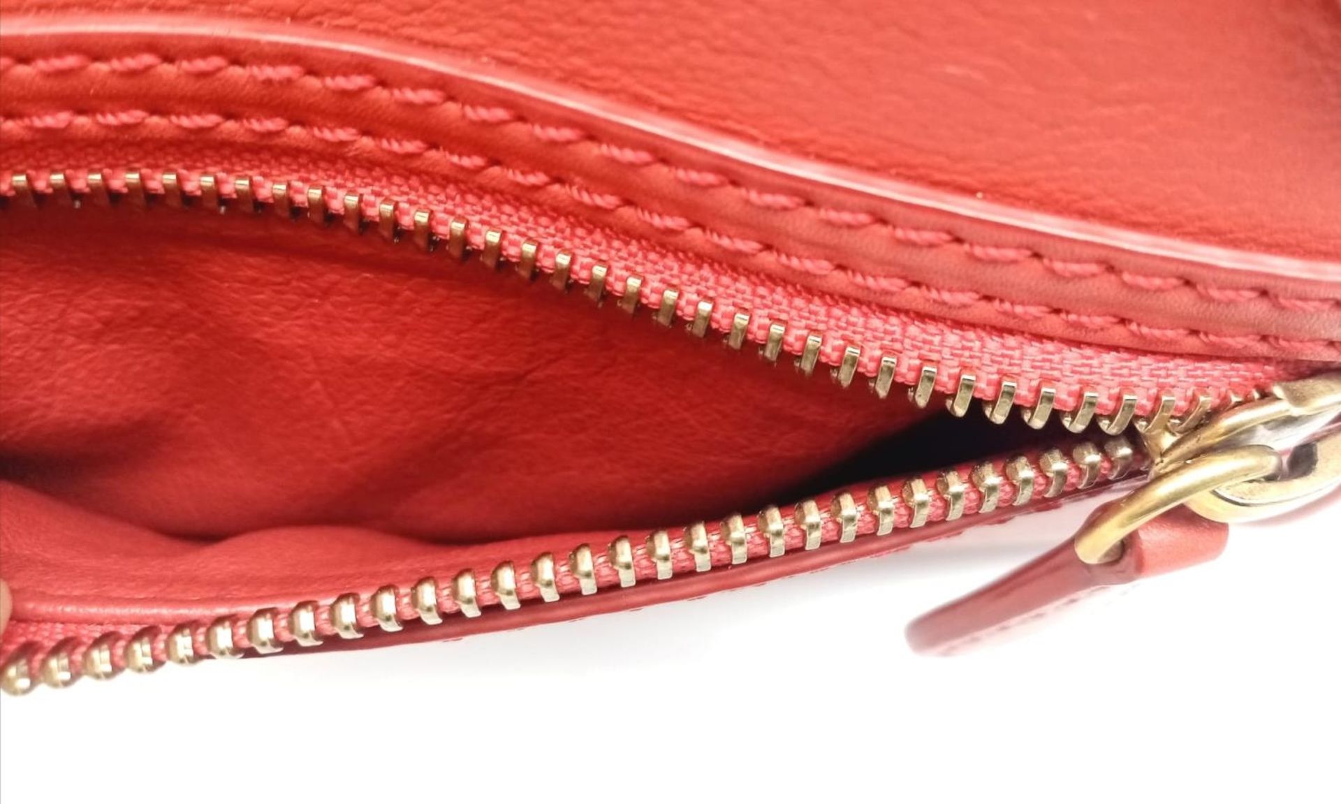 A Celine Coral Luggage Bag. Leather exterior with two rolled leather handles, a zipped pocket to the - Bild 10 aus 12