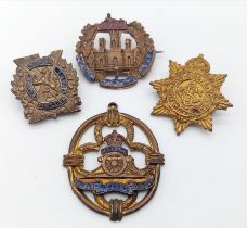 4 x WW1 Sweetheart Badges.