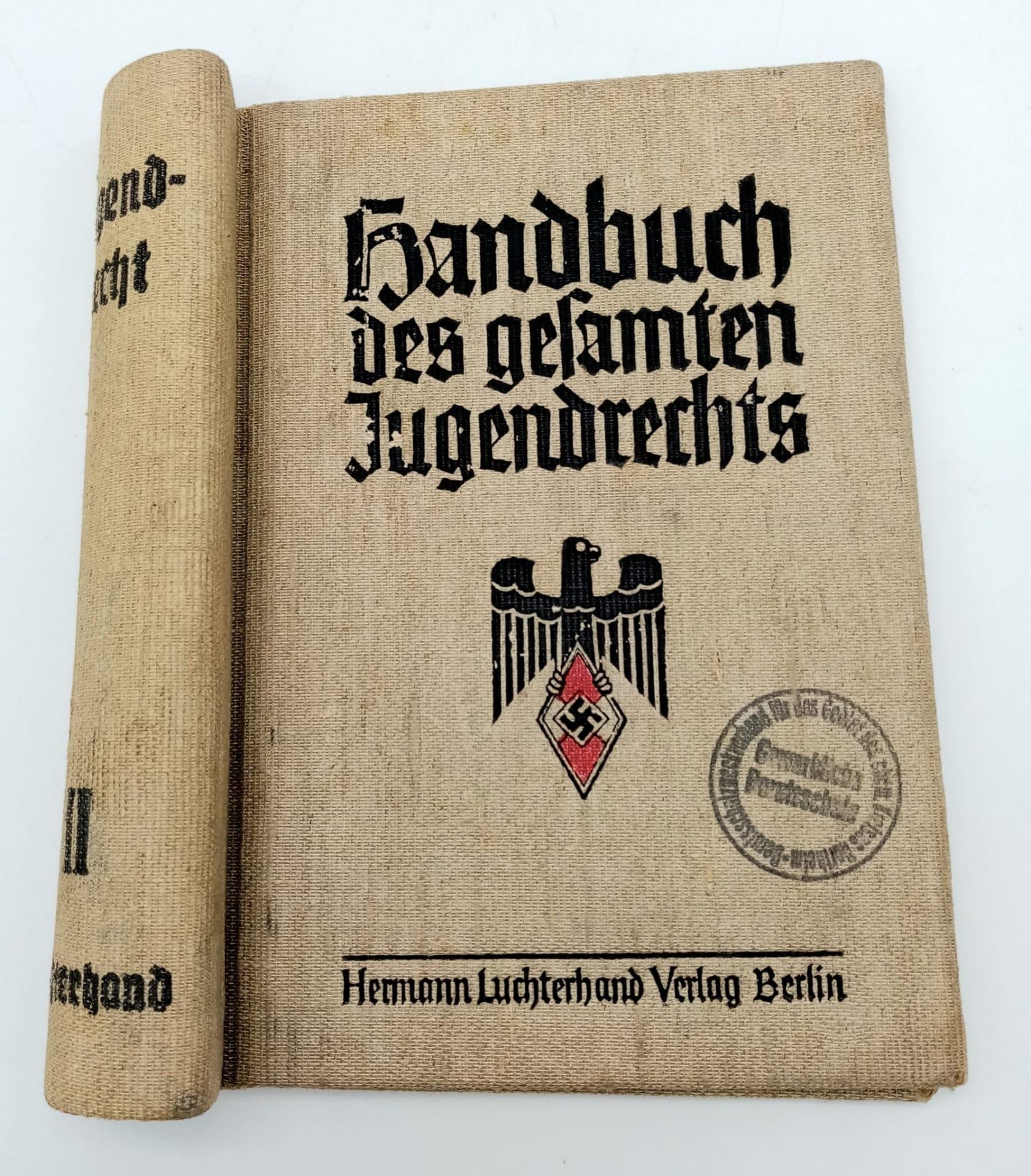 3rd Reich Expanding Book Cover for the “Handbook of the Entire Juvenile Law for the Hitler Youth”