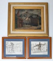 A unique collection of art by known British artist, Clifford Charman (1910-1992). Firstly, 'View