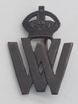 British WW1 Woman’s Volunteer Workers Badge. Serial numbered on the reverse.
