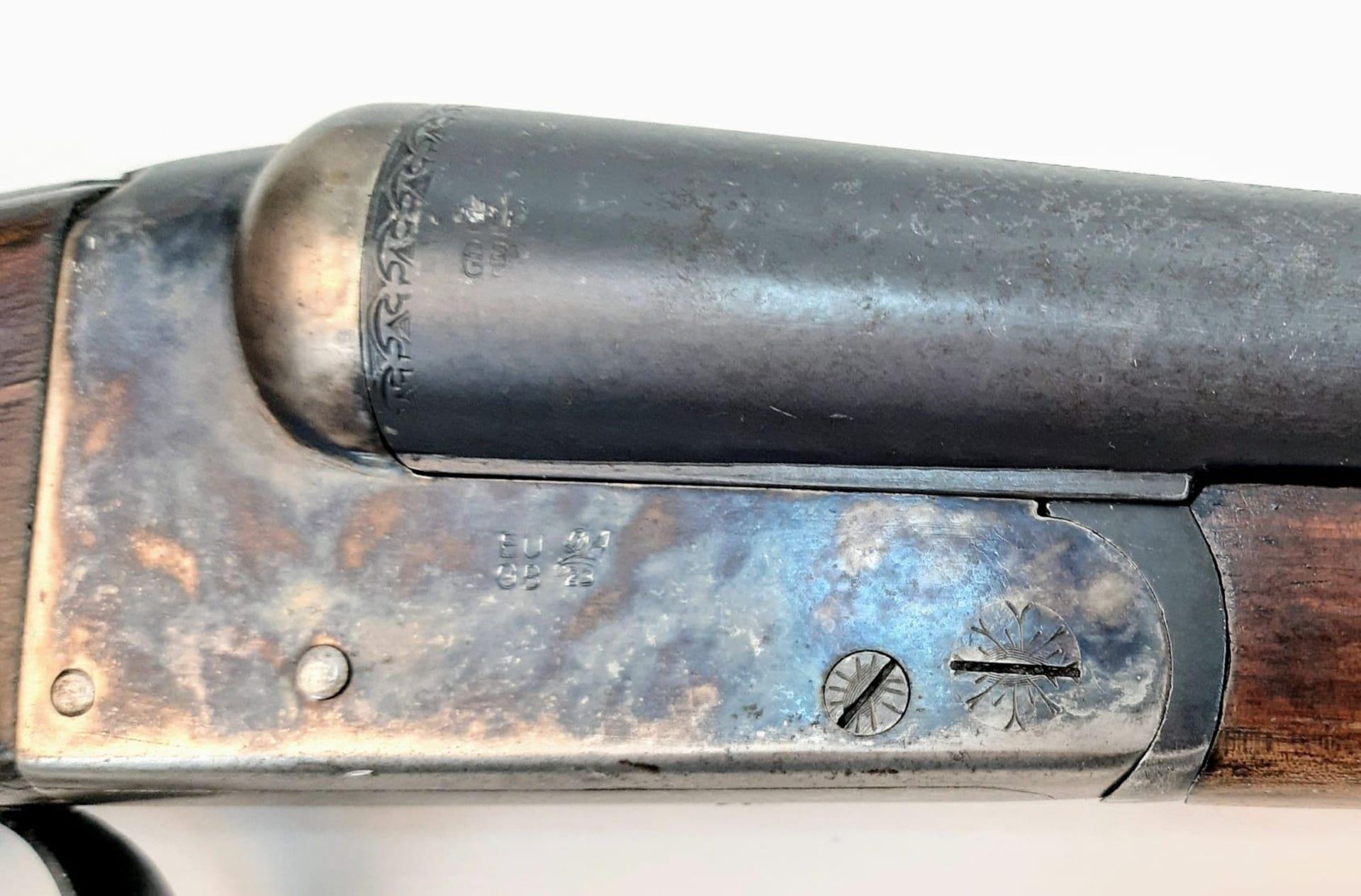 A Wonderful Vintage Deactivated 12 Gauge Side by Side Sawn-Off Shotgun. This Spanish AYA made gun - Bild 7 aus 12