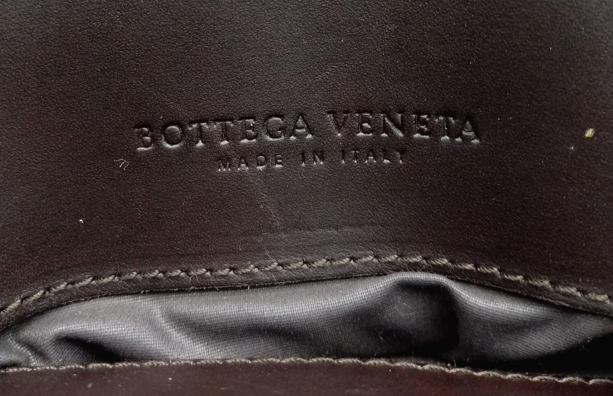 A Bottega Veneta Black Leather Briefcase. Leather intrecciato weave exterior with a large zipped - Image 6 of 7