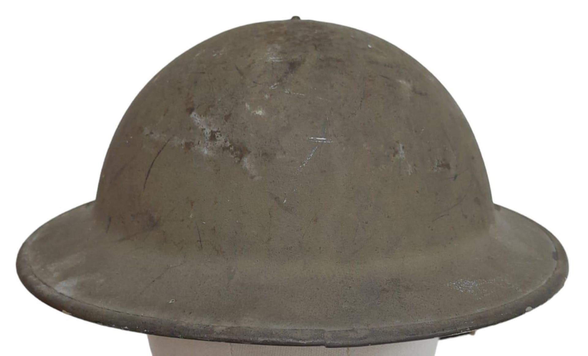 A Rare Polish (Named) Polish WW2 Helmet. The shell and liner are British and are dated 1941 and - Image 3 of 7