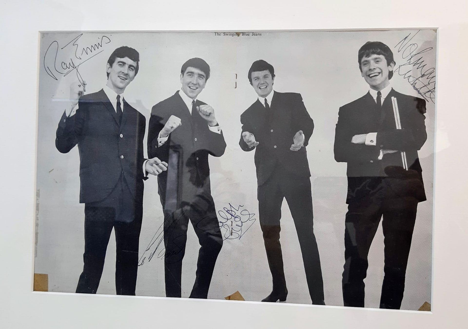 The Swinging Blue Jeans - Autographed Picture Montage. This 1960s Merseyside band had multiple chart - Image 2 of 7