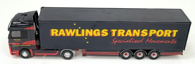 A LIMITED EDITION CORGI CC13813 MERCEDES-BENZ ACTROS BOX TRAILER AS NEW IN BOX , SCALE 1 - 50