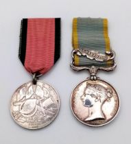 A pair of medals for the Crimean War to the 1st battalion the Royal Regiment, consisting of: Queen’s