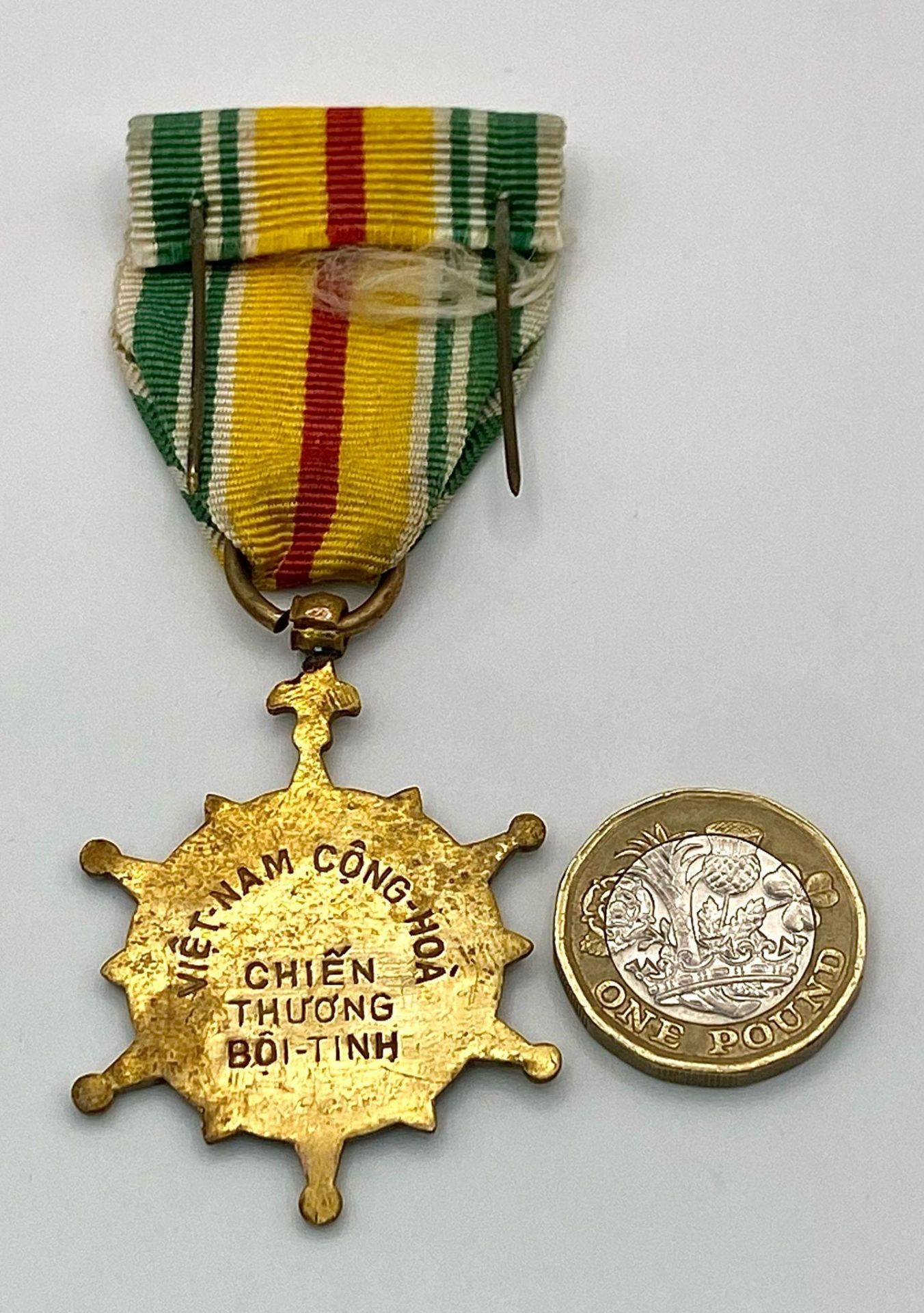 Vietnam War Era ARVN Battle Wound (Saigon Hero) Medal - Image 5 of 6