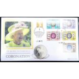 A 2022 Queen Elizabeth II Silver Proof Coronation Anniversary Coin. Comes with wallet and COA.