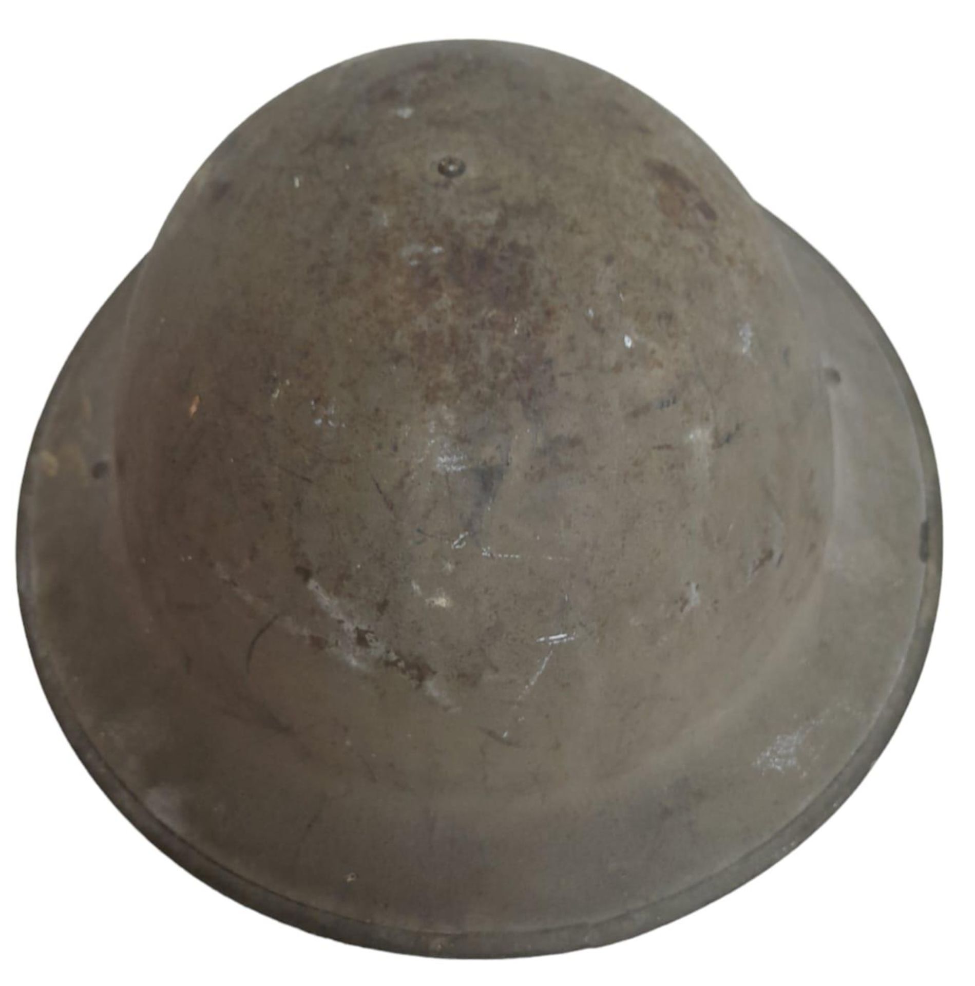 A Rare Polish (Named) Polish WW2 Helmet. The shell and liner are British and are dated 1941 and - Image 4 of 7