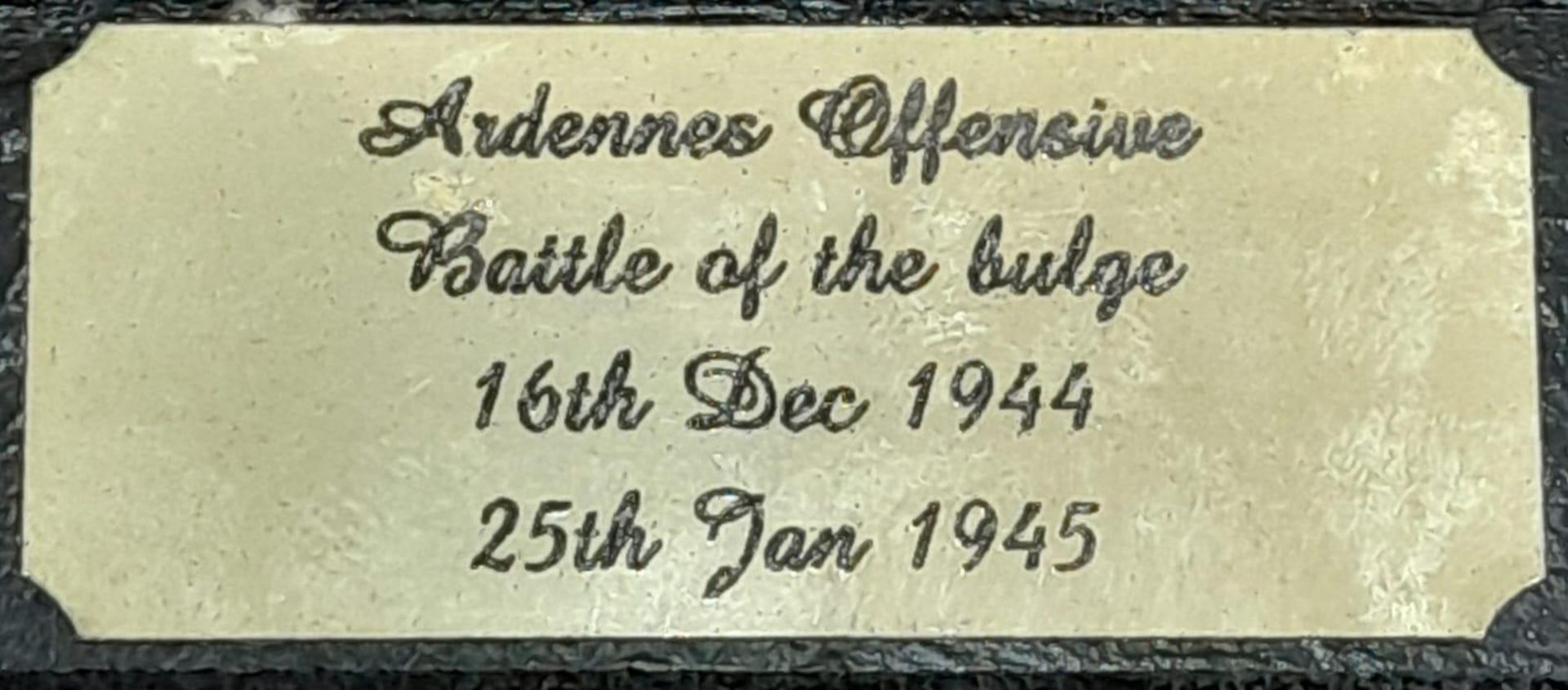 Resin Wall Plaque Memorial Dedicated to the Battle of the Bulge. - Image 4 of 7