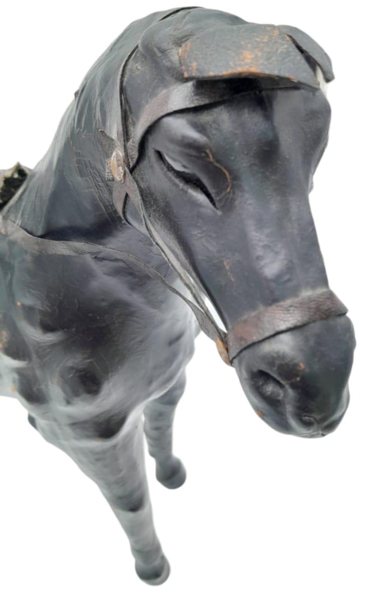 A Vintage Leather Liberty Style Leather Horse - Probably made by Liberty's in the 1960s. Amazing - Image 6 of 6