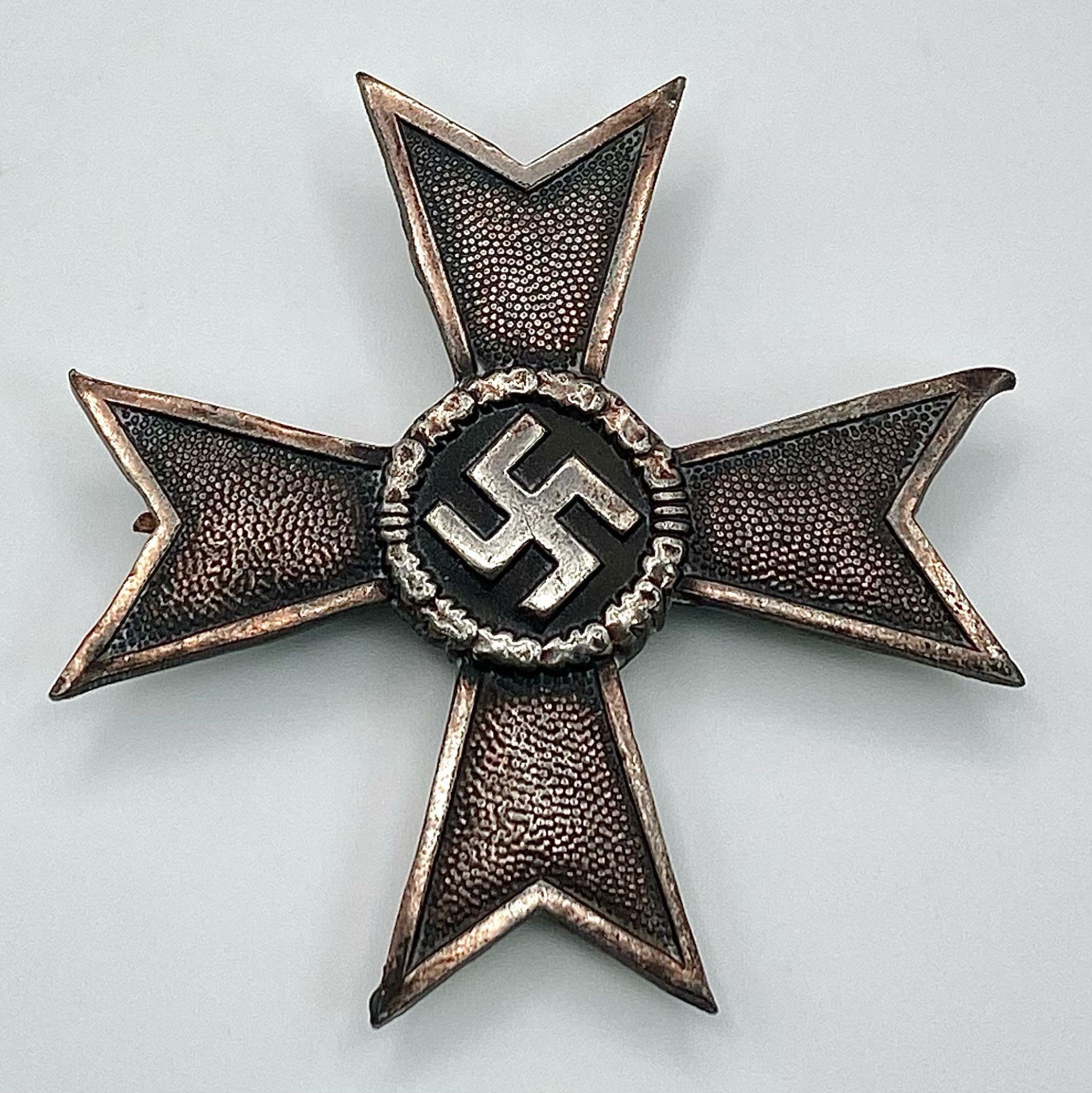 3rd Reich German War Merit Cross First Class with without swords, (non-combatant) die-struck - Bild 2 aus 4