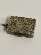 Antique Victorian Ladies SILVER VINAIGRETTE. Full Hallmark for Birmingham 1857. Excellent