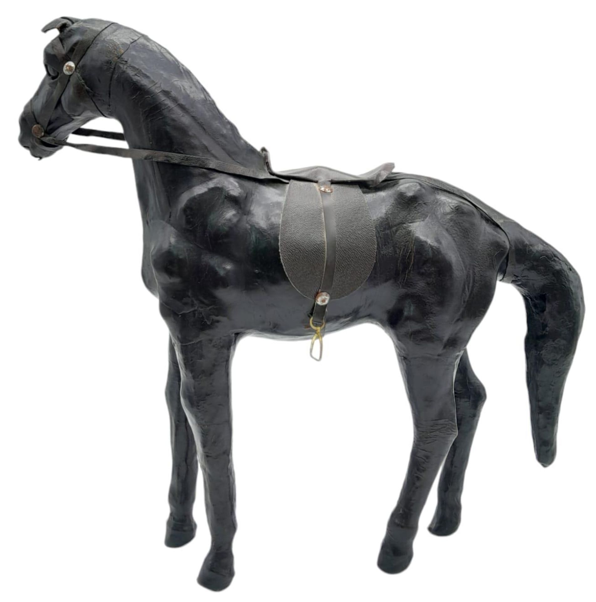 A Vintage Leather Liberty Style Leather Horse - Probably made by Liberty's in the 1960s. Amazing - Image 2 of 6