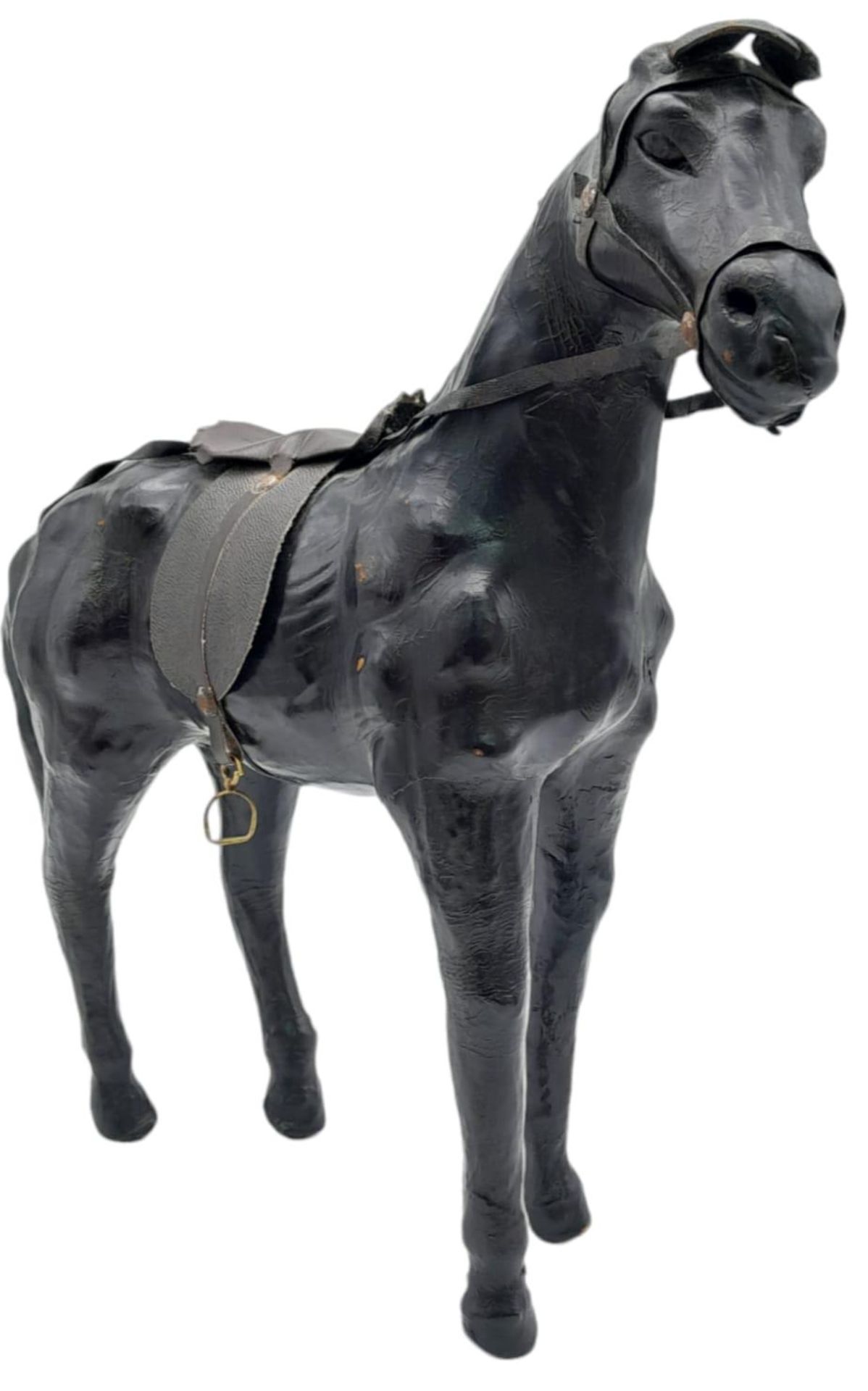 A Vintage Leather Liberty Style Leather Horse - Probably made by Liberty's in the 1960s. Amazing