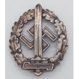 3rd Reich Silver Grade Disabled Veterans Sports Badge. Unmarked