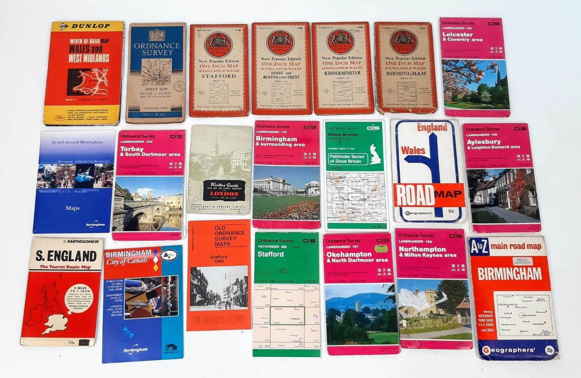 20 UK, Mostly Ordinance Survey Maps - From the 1940s onwards.