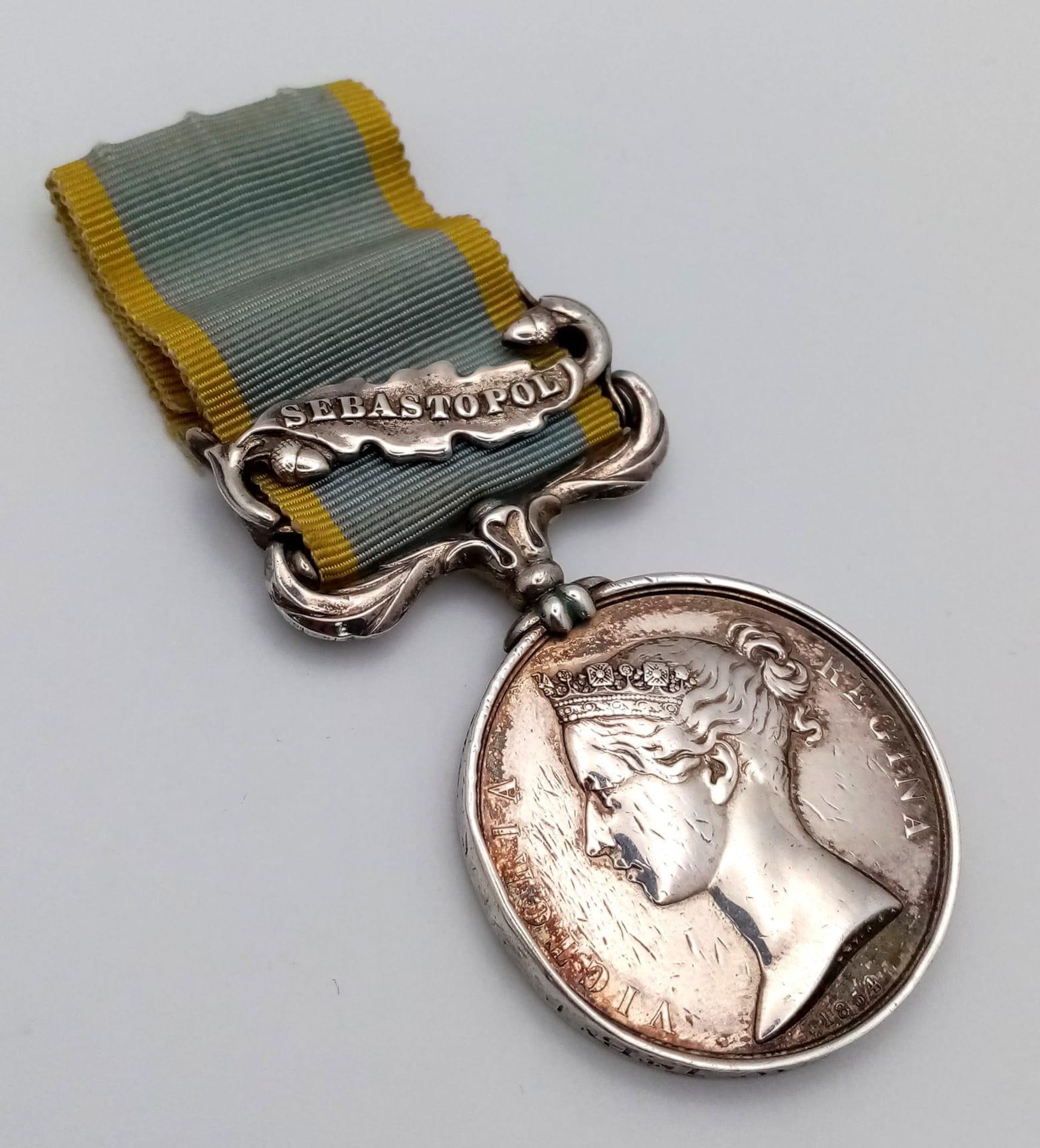 A pair of medals for the Crimean War to the 1st battalion the Royal Regiment, consisting of: Queen’s - Image 3 of 6