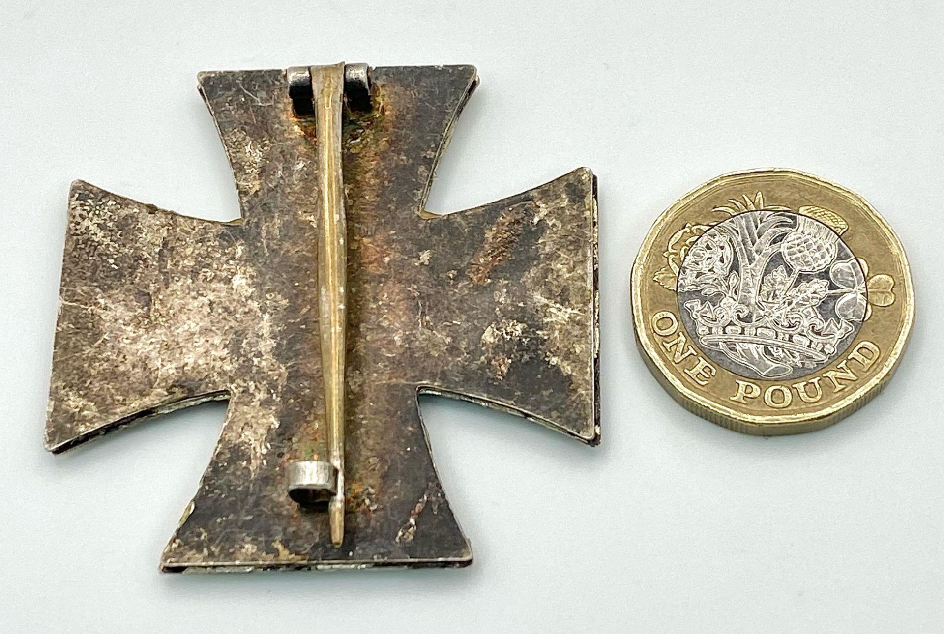 WW2 German Iron Cross 1st Class. 3 part construction with an iron core. - Image 3 of 3