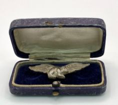 Unofficial Guinea Pig Club Silver Sweetheart Brooch in original box. These were worn by families