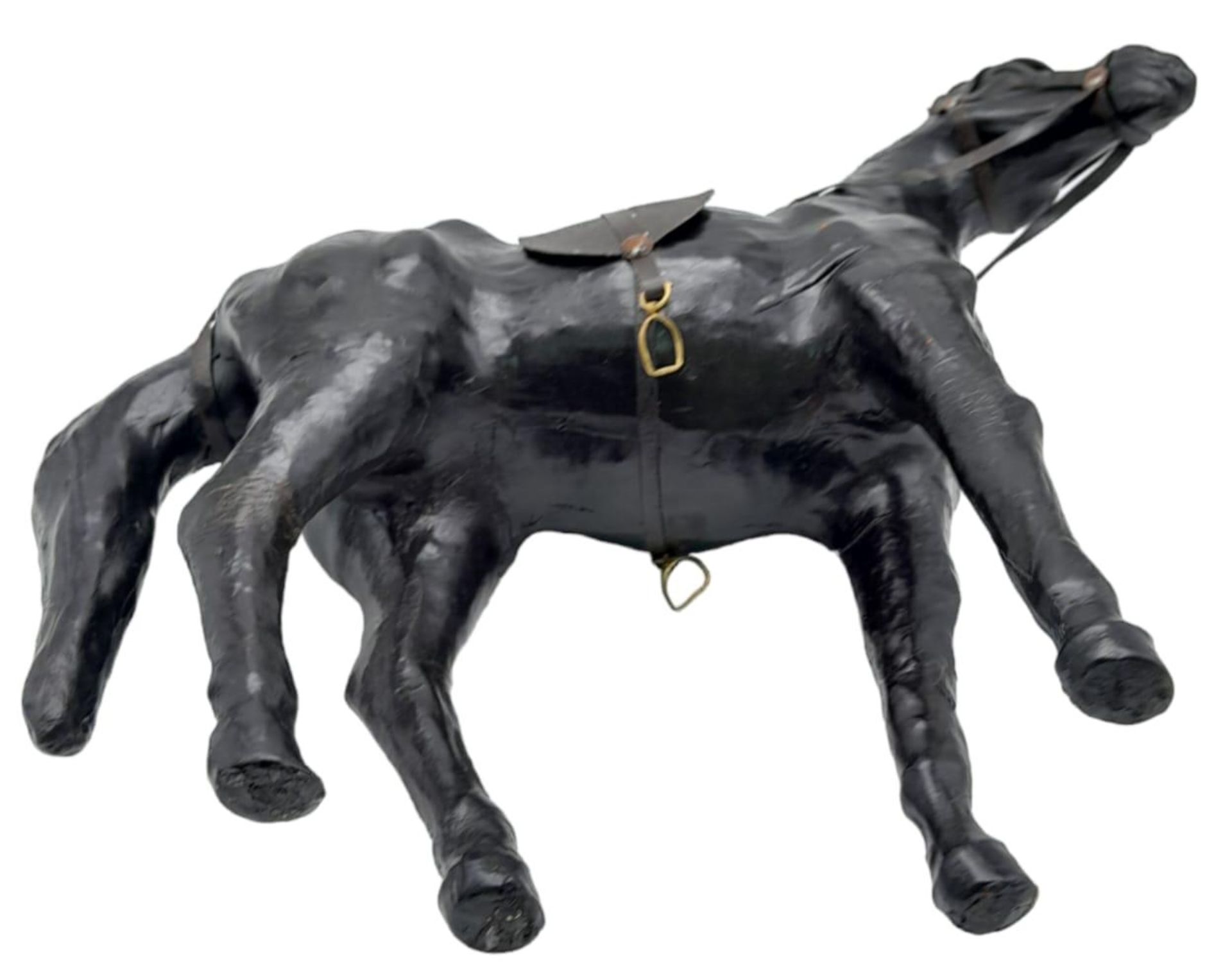 A Vintage Leather Liberty Style Leather Horse - Probably made by Liberty's in the 1960s. Amazing - Image 5 of 6