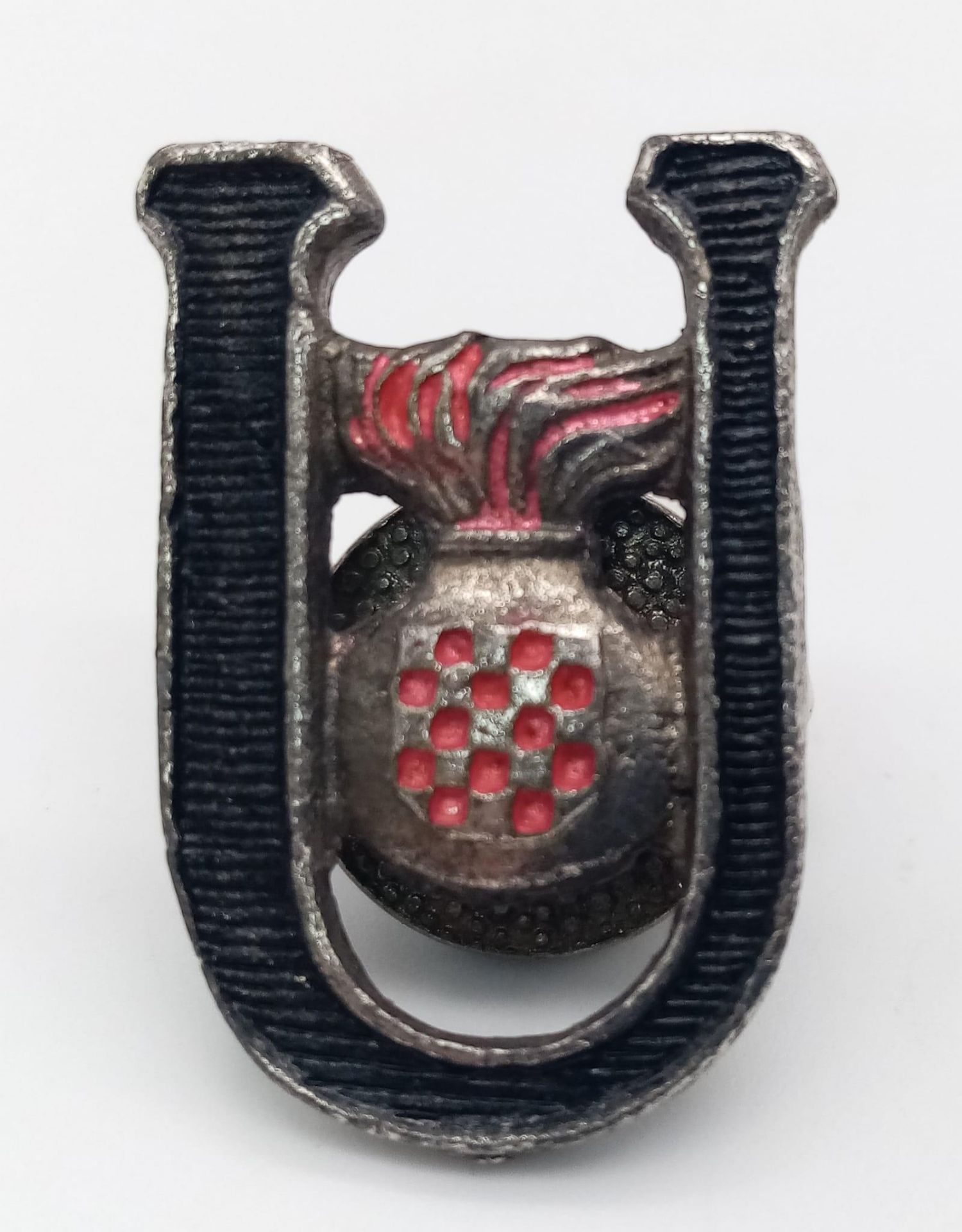 WW2 Croatian Ustasha Enlisted Mans Cap Badge.