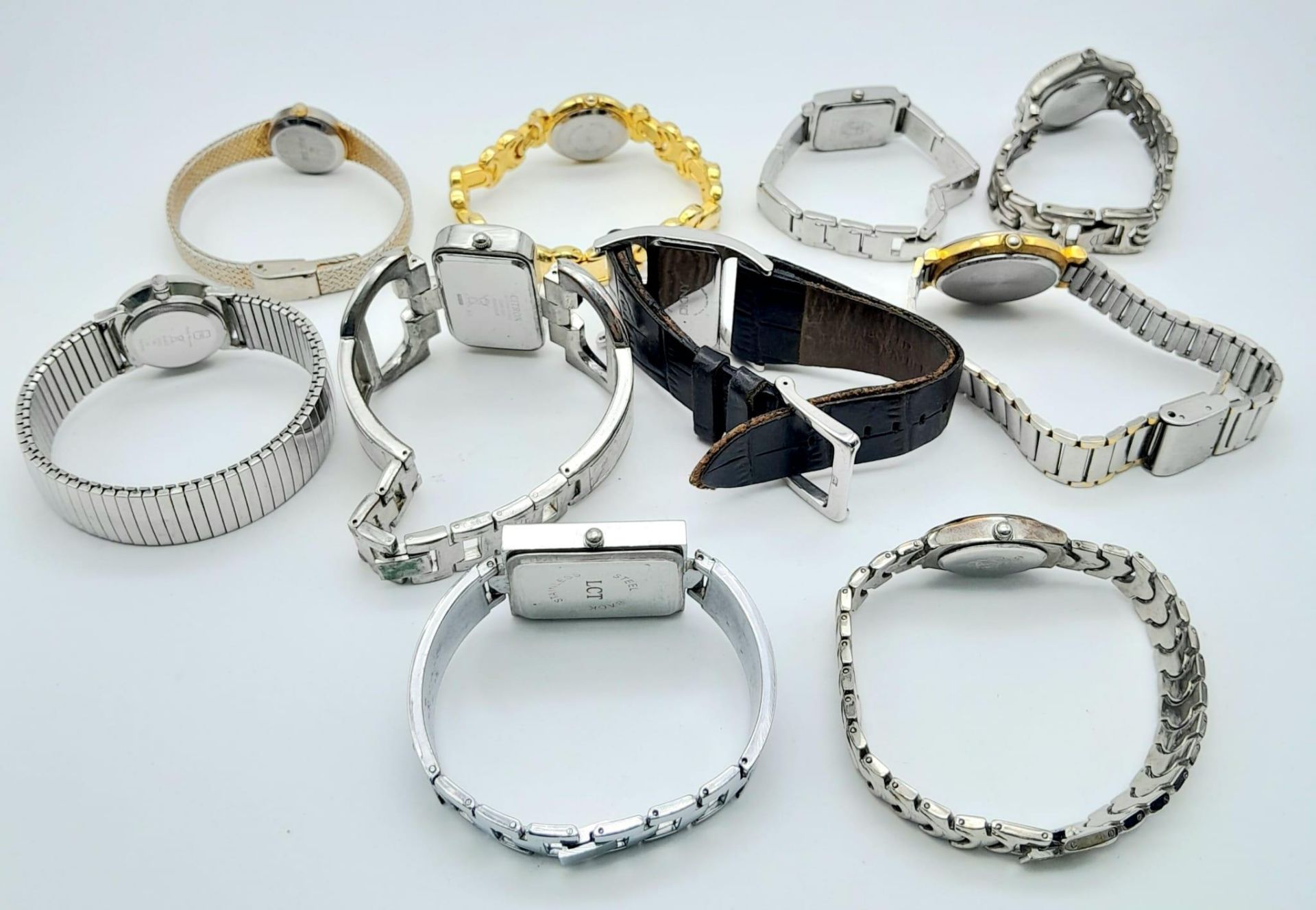A SELECTION OF 10 BRACELET WATCHES, TO INCLUDE DKNY, CITRON, PHILLIP MERCIER & CARVEL TO NAME A - Image 3 of 3