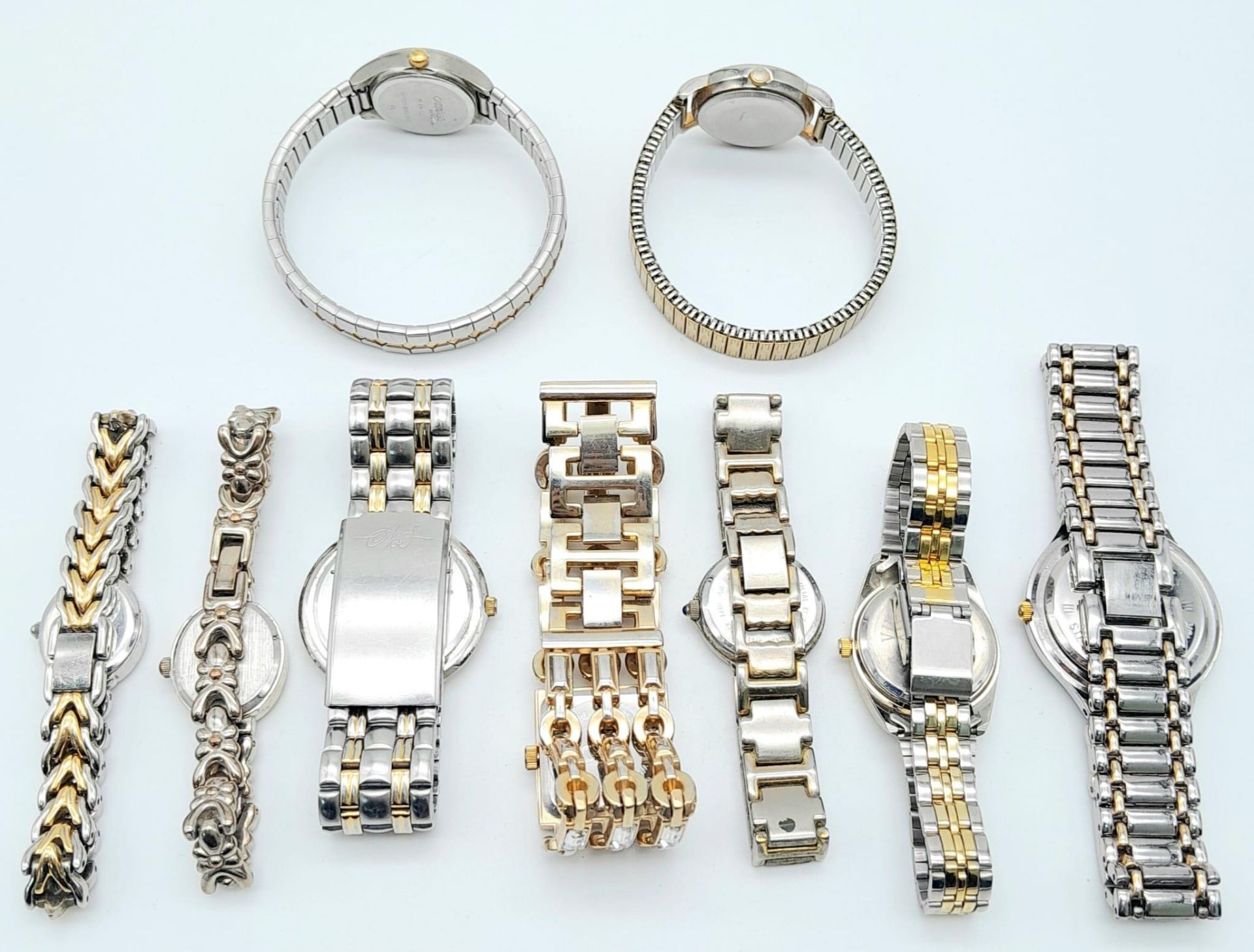 A SELECTION OF 9 TWO-TONE BRACELET WATCHES AF H 2008 - Image 2 of 3