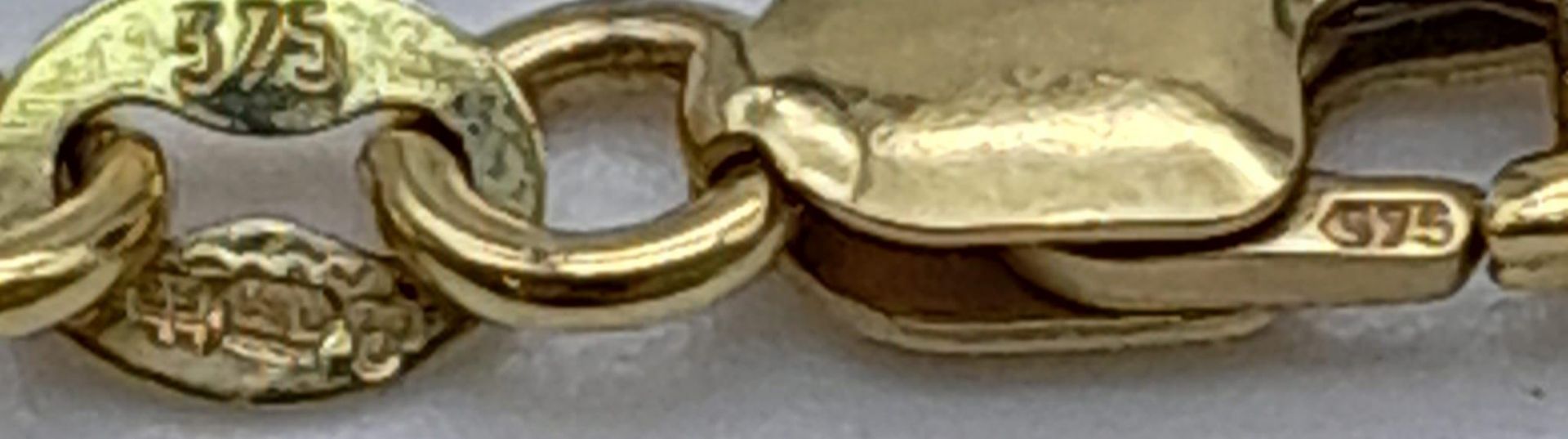 A very feminine, 9 K yellow gold, four chain necklace. length: 43 cm, weight: 9 g. - Bild 5 aus 6