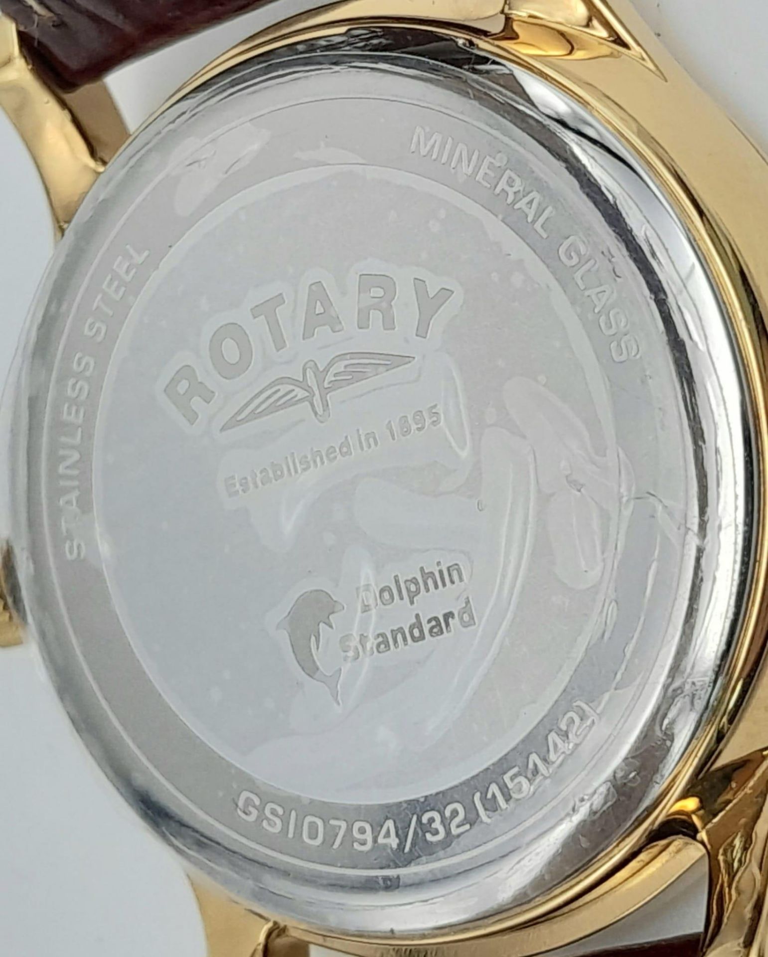 A Men’s Gold Tone, Unworn, Rotary Date Watch Model GS10794/32. 38mm Including Crown. Replacement - Image 5 of 14