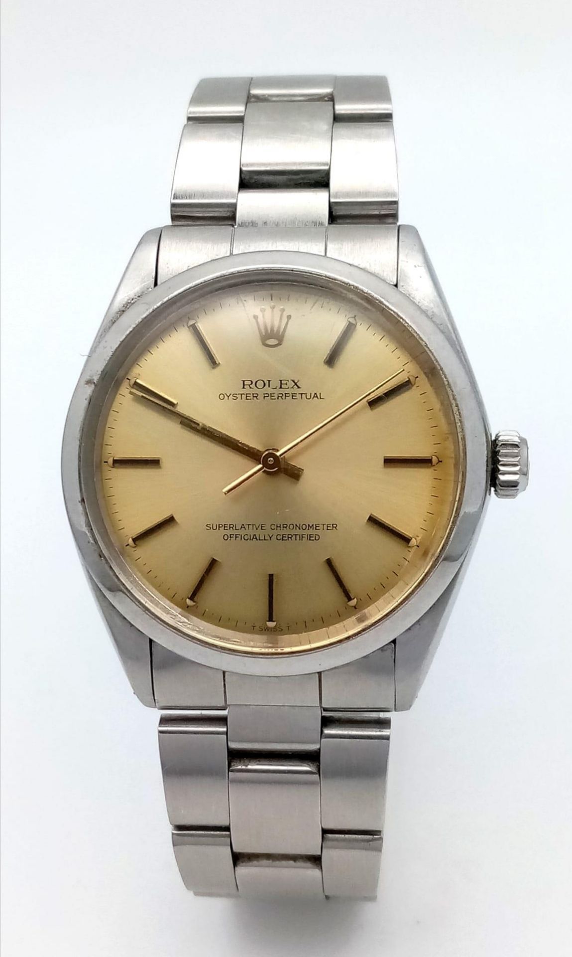 A Vintage Rolex Oyster Perpetual Automatic Gents Watch. Stainless steel bracelet and case - 34mm. - Bild 2 aus 7