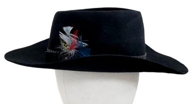 A Men’s Unworn Genuine Australian Cattleman’s Pure Fur Felt Hat by Akubra Size 57. Model Snowy