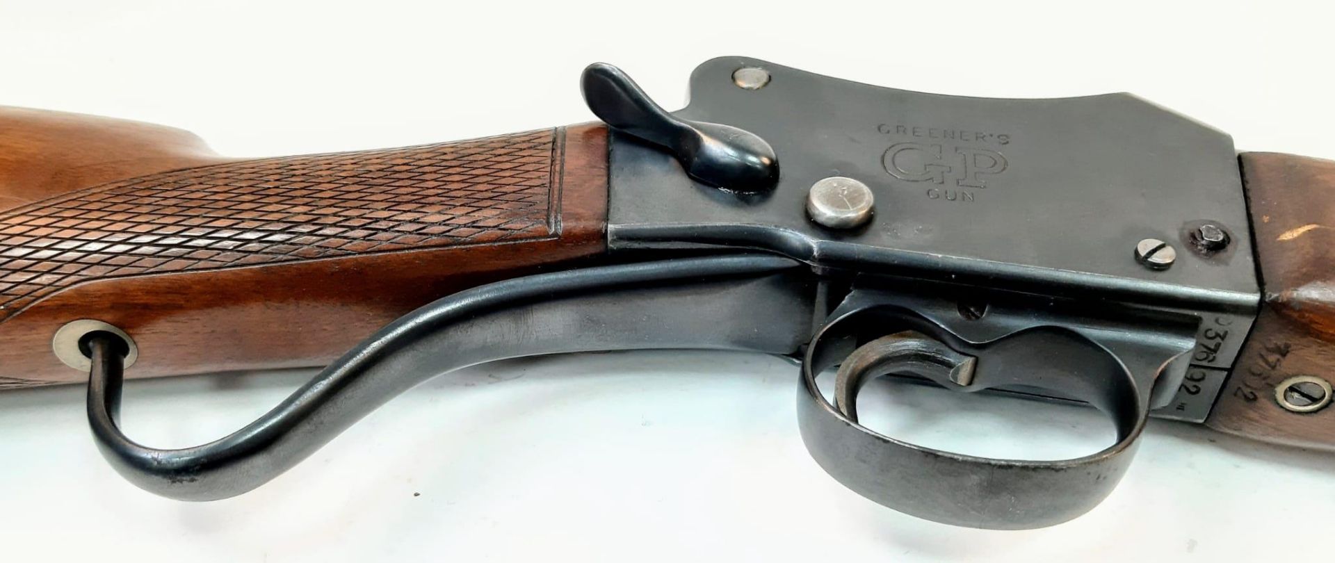 A W.W. Greener 12 Gauge Deactivated Single Barrel Shotgun. Very good condition - 74cm barrel length. - Image 8 of 13