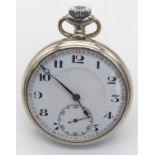 3rd Reich “Brown Shirts” Pocket Watch. 1930’s Swiss Made Pocket Watch with the buckle centre from