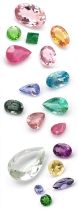 Two Parcels of Mixed Cut Certified Gemstones, Containing 18 Cut and Ready to Set in Jewellery