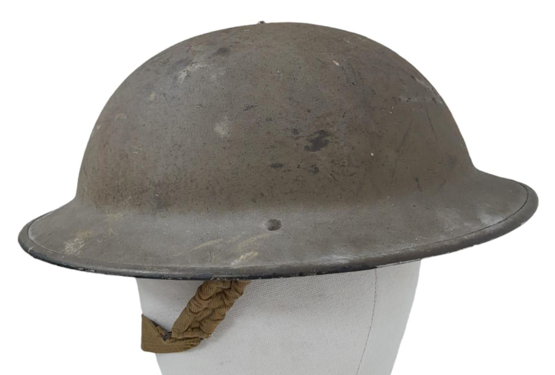 A Rare Polish (Named) Polish WW2 Helmet. The shell and liner are British and are dated 1941 and - Image 2 of 7