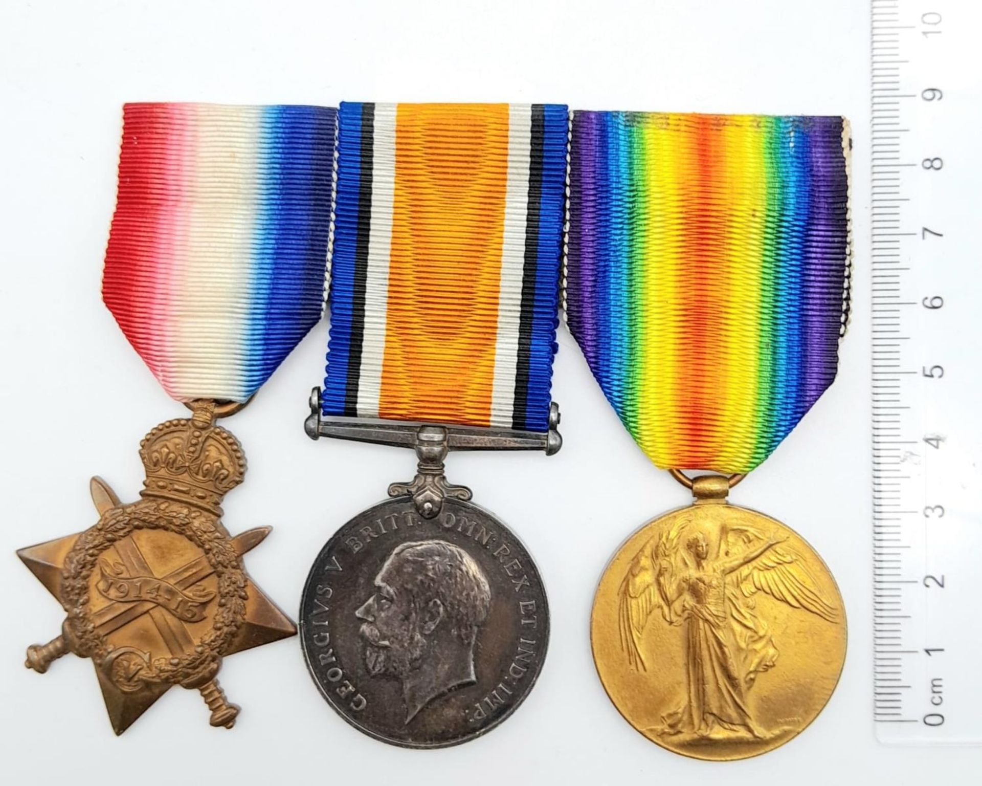 A 1914/15 Trio, consisting of the 1914/15 Star, British War Medal and Victory Medal, all named to - Bild 4 aus 8