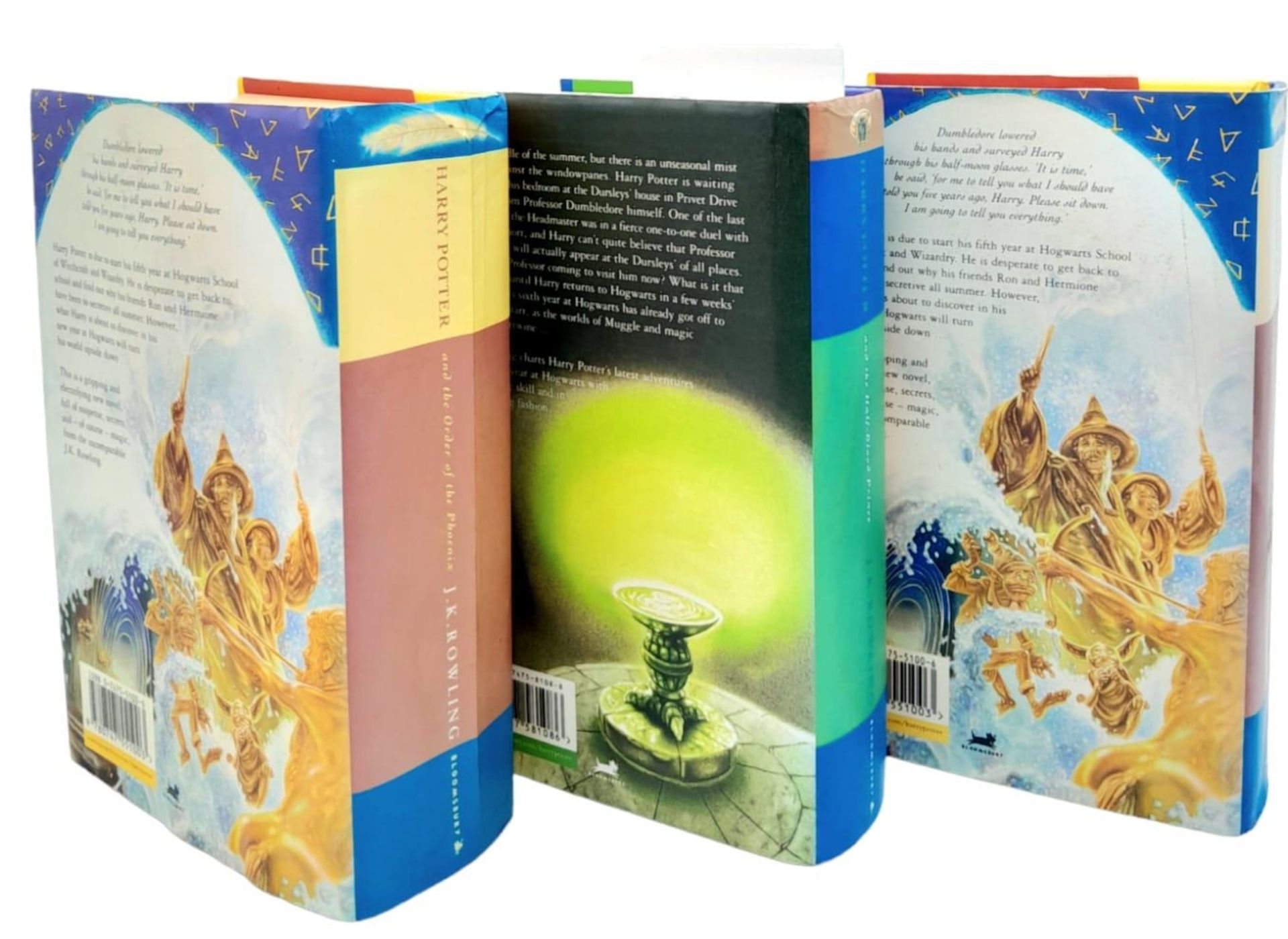 A Parcel of Three First Edition Hardback Harry Potter Books, Including the Rare Misprint Version - Image 6 of 7